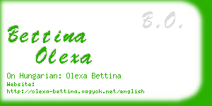 bettina olexa business card